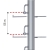 Colonne porte lunettes / distance supports 55 mm - CONCEPTS