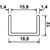 Profil U  16 mm - MECALDE