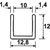 Profil U 10mm - MECALDE